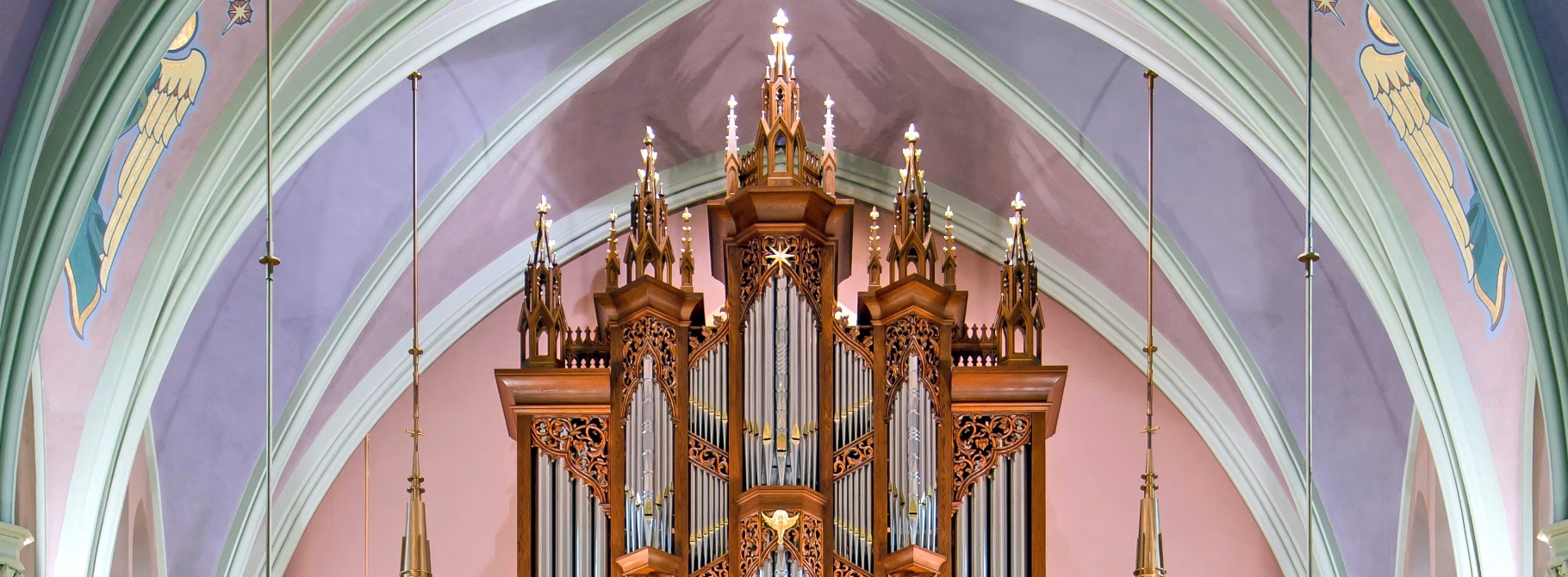 New Pipe Organ in the Ancilla Domini Chapel Upper side of the new pipe organ in the Ancilla Domini Chapel